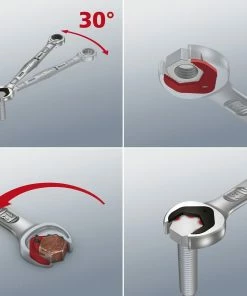 Wera 020012 Joker 8 Piece Ratcheting Combination Spanner Set 5/16-3/4" AF -King Dick Shop 020013 2