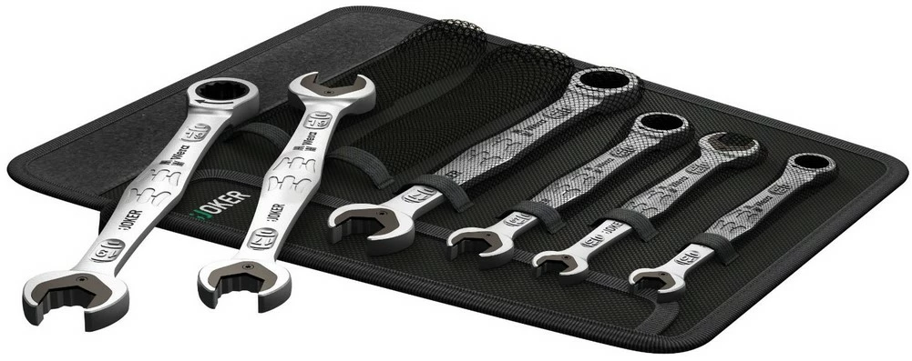 Wera 020022 Joker 6 Piece Ratcheting / Double Open End Spanner Set 10-19mm 2 Wera 020022 Joker 6 Piece Ratcheting / Double Open End Spanner Set 10-19mm - Image 2