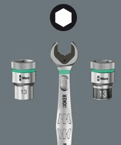 Wera 020090 JOKER Switch 4 Piece Reversible Ratchet Spanner Set 10-19mm -King Dick Shop 020090 4 1