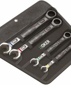 King Dick Shop 26 Wera 073290 Joker 4 Piece Metric Ratcheting Combination Spanner Set 10-19mm