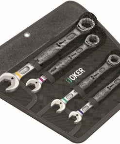 King Dick Shop 24 Wera 073295 Joker 4 Piece Ratcheting Combination Spanner Set 7/16-3/4″ AF