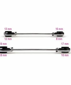 Beta 192/S2 2 Piece 4 In 1 Flat Bi-Hex Double Ended Reversible Ratcheting Spanner Set 8-19mm