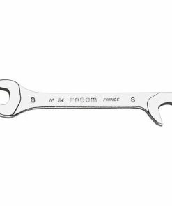 Facom 34.9 - 9mm Midget Wrench With Open Ends AT 15 And 75 Degrees