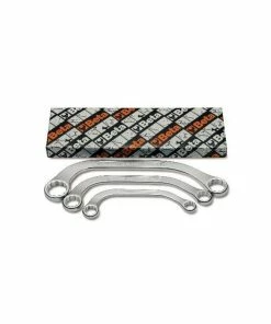 Beta Tools Beta 83AS/3 3 Piece Imperial Half Moon Crescent Curved Ring Spanner Wrench Set 7/16"-7/8"