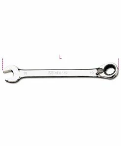 Beta Tools Beta 142 Metric Reversible Ratcheting Combination Spanner Wrench 19mm