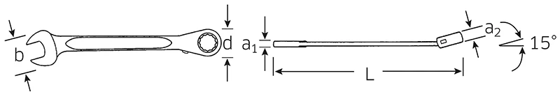 Stahlwille 17 Reversible Ratchet Combination Spanner 12mm 2 Stahlwille 17 Reversible Ratchet Combination Spanner 12mm - Image 2