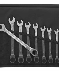 Stahlwille 17F/12 12 Piece Flat Ratchet Combination Spanner Set 8-19mm
