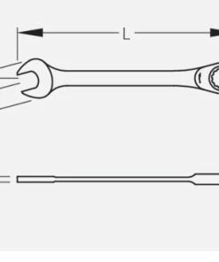 Gedore 7 R Metric Combination Ratchet Spanner Wrench 13mm -King Dick Shop 2297051 1 3