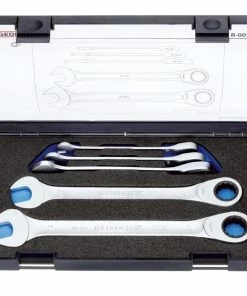 Gedore 7 R-005 5 Piece Ratchet Combination Spanner Set 8-19mm