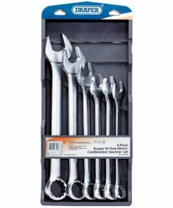 Draper 26695 6 Piece Heavy Duty Combination Spanner Set 34-50mm (Large Sizes)