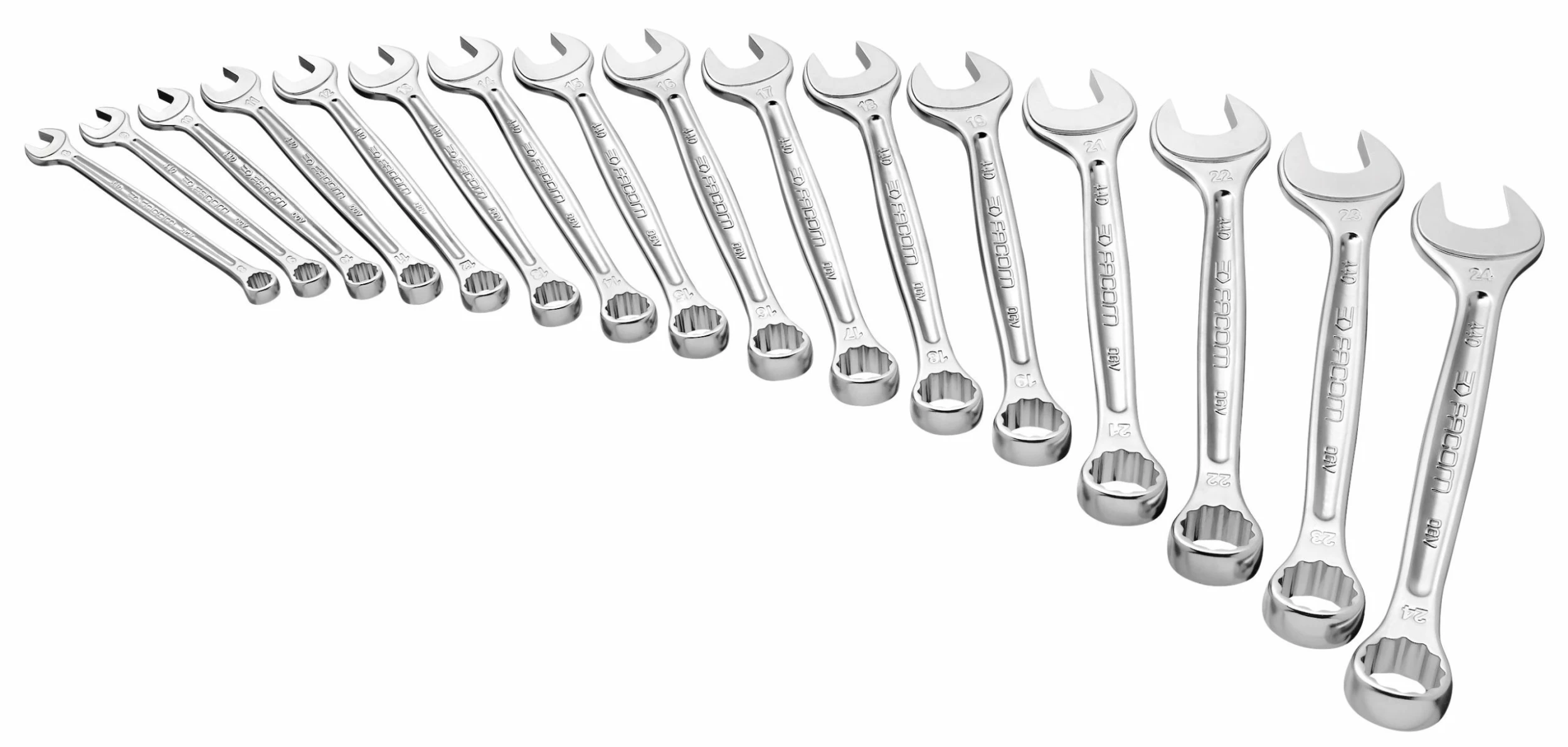 Facom 440.JE18 18 Piece 440 Series Metric Combination Spanner Wrench Set 6-24mm 1 Facom 440.JE18 18 Piece 440 Series Metric Combination Spanner Wrench Set 6-24mm
