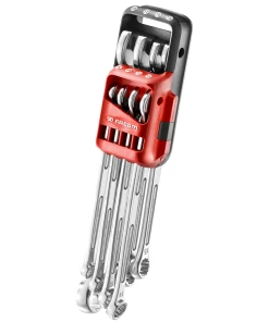 Facom 440XL.JP8 440XL Series 8 Piece High Torque Extra Long Combination Spanner Set 8-19mm