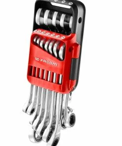 Facom 467B.JP12 12 Piece Reversible Ratcheting Anti Slip Combination Spanner Set 7-19mm