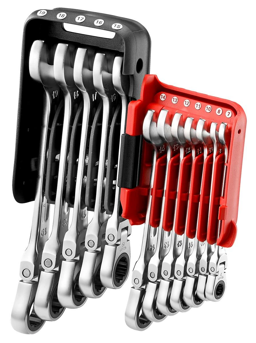 Facom 467BF.JP12 12 Piece Flexible Head Anti-Slip Ratchet Combination Spanner Set 7-19mm 1 Facom 467BF.JP12 12 Piece Flexible Head Anti-Slip Ratchet Combination Spanner Set 7-19mm