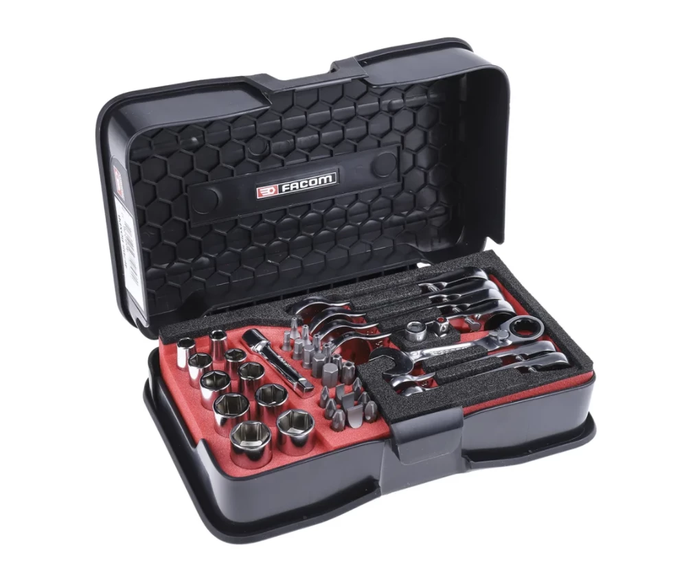 Facom 467BS.BOX Ultra Compact Ratchet Spanner, Socket And Bit Set 2 Facom 467BS.BOX Ultra Compact Ratchet Spanner, Socket And Bit Set - Image 2