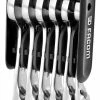 Facom 467BS.JP6 6 Piece Metric Stubby Anti-Slip Ratcheting Spanner Set 8-14mm