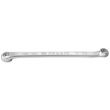 Facom 56L.1/4X5/16 10° Offset Long Double Ring Spanner 1/4" X 5/16" AF 2 Facom 56L.1/4X5/16 10° Offset Long Double Ring Spanner 1/4" X 5/16" AF - Image 2