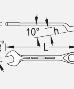 Gedore 1B Metric Combination Spanner Wrench 13mm -King Dick Shop 6000240 4