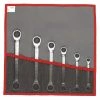 Facom 64.JU6T 6 Pce. AF Extra Low Profile Ratchet Spanner Set 1/4" - 15 / 16" AF