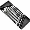 Facom MOD.467BXL 6 Piece Metric Ratchet Combination Spanner Set Supplied In Plastic Module Tray 21-32mm