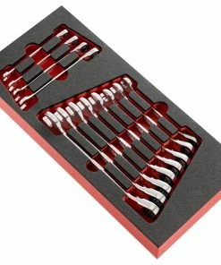 Facom MODM.467BJ12 12 Piece Metric Ratchet Combination Spanner Set Supplied In Foam Module Tray 8-19mm