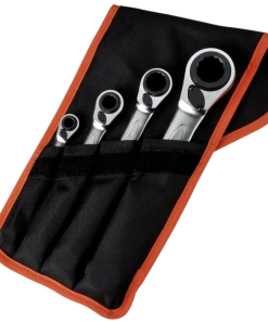 Bahco S4RM/4T 4 Piece Reversible 4-in-1 Ratchet Spanner Set