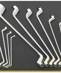 Stahlwille TCS 20/10 10 Piece Cranked Double End Ring Spanner Set In Foam Module 6x7-30x32mm