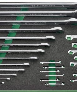 Stahlwille TCS 9 821/28 28 Piece Metric Combination &amp; Double Open End Spanner Set In Foam Module