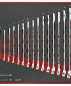 Teng TED6515 15 Piece Metric Combination Spanner Set In Eva Foam Sizes: 5.5 - 19mm