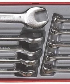 Teng TT6010M Metric Stubby Spanner Set In Tool Box Module Tray
