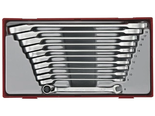 Teng TT6511R 11 Pce. Metric Ratchet Combination Spanner Set In Tool Box Tray 3 Teng TT6511R 11 Pce. Metric Ratchet Combination Spanner Set In Tool Box Tray - Image 3