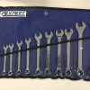 Britool Expert Expert By Facom E110327 12 Piece Metric Combination Spanner Set Supplied In Tool Roll 7-24mm